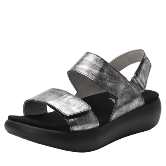 Alegria Bailee Sleek Rocker Sandal in Pewter Streak - Picture 4 of 8